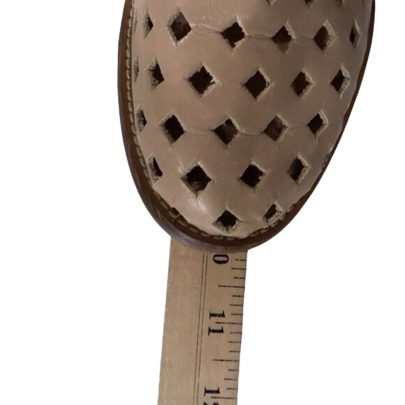 Anthro Musse & Cloud Caila Leather Western Coastal Cowgirl Cutout Ankle Boots 7 - Picture 8 of 10